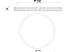LED Deckenleuchte VARDA mit Fernbedienung Metall Weiß, Ø 39cm