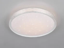 LED Deckenleuchte VARDA mit Fernbedienung Metall Weiß, Ø 39cm