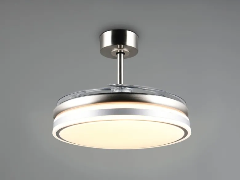 LED Deckenleuchte VOLDA mit Ventilator und Fernbedienung Ø 49cm - max. 106cm