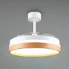 LED Deckenleuchte VOLDA mit Ventilator und Fernbedienung Ø 49cm - max. 106cm