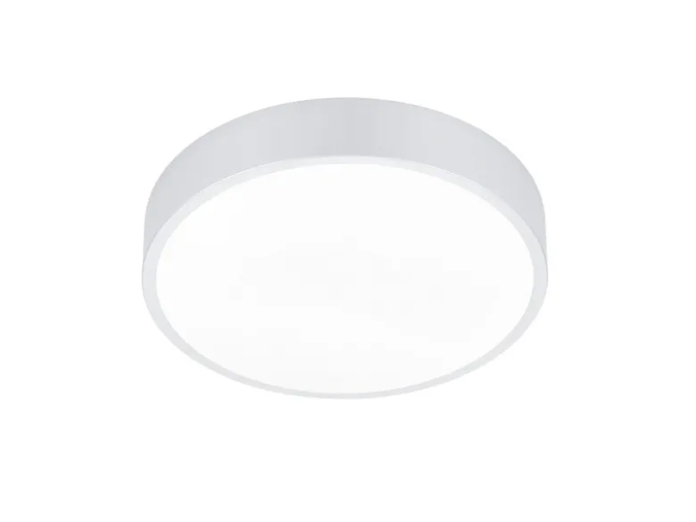 LED Deckenleuchte WACO in Weiß matt extern dimmbar flach, Ø 31cm