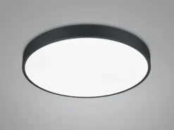 LED Deckenleuchte WACO Schwarz extern dimmbar, hell mit 6.200 Lumen Ø 49cm