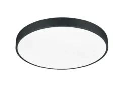 LED Deckenleuchte WACO Schwarz extern dimmbar, hell mit 6.200 Lumen Ø 49cm