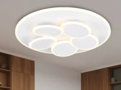 LED Deckenleuchte Weiß dimmbar mit Fernbedienung & Tageslicht Ø 49cm