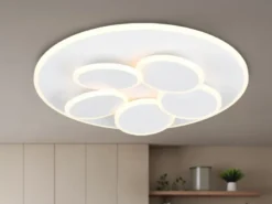 LED Deckenleuchte Weiß dimmbar mit Fernbedienung & Tageslicht Ø 49cm