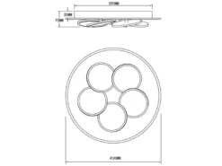 LED Deckenleuchte Weiß dimmbar mit Fernbedienung & Tageslicht Ø 49cm
