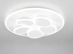 LED Deckenleuchte Weiß dimmbar mit Fernbedienung & Tageslicht Ø 49cm