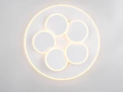 LED Deckenleuchte Weiß dimmbar mit Fernbedienung & Tageslicht Ø 49cm
