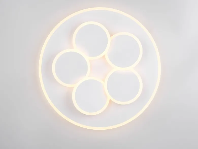 LED Deckenleuchte Weiß dimmbar mit Fernbedienung & Tageslicht Ø 49cm