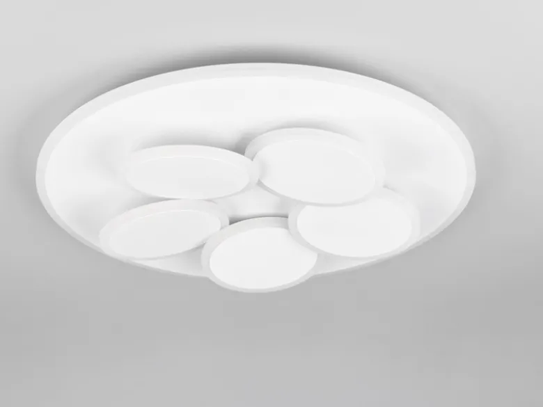 LED Deckenleuchte Weiß dimmbar mit Fernbedienung & Tageslicht Ø 49cm