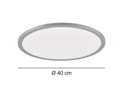 LED Deckenleuchte YUMA flach mit Fernbedienung, 3 Lichtfarben & RGB, Ø 40cm