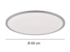 LED Deckenleuchte YUMA flach mit Fernbedienung, 3 Lichtfarben & RGB, Ø 60cm