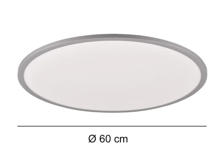 LED Deckenleuchte YUMA flach mit Fernbedienung, 3 Lichtfarben & RGB, Ø 60cm