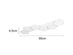 LED Deckenleuchte ZAYA mit Fernbedienung & 3 Lichtfarben, Weiß, Breite 99cm