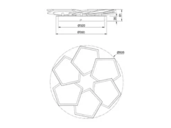 LED Deckenleuchte ZAYA mit Fernbedienung & 3 Lichtfarben, Weiß Ø 50,5cm