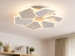 LED Deckenleuchte ZAYA mit Fernbedienung & 3 Lichtfarben, Grau Coffee Ø 50,5cm