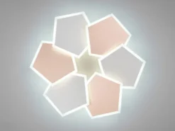 LED Deckenleuchte ZAYA mit Fernbedienung & 3 Lichtfarben, Grau Coffee Ø 50,5cm