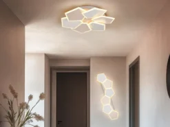 LED Deckenleuchte ZAYA mit Fernbedienung & 3 Lichtfarben, Grau Coffee Ø 50,5cm