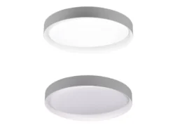 LED Deckenleuchte ZETA Grau mit Fernbedienung dimmbar & Tageslicht Ø 48cm