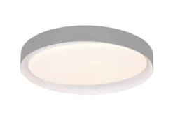 LED Deckenleuchte ZETA Grau mit Fernbedienung dimmbar & Tageslicht Ø 48cm