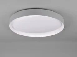 LED Deckenleuchte ZETA Grau mit Fernbedienung dimmbar & Tageslicht Ø 48cm