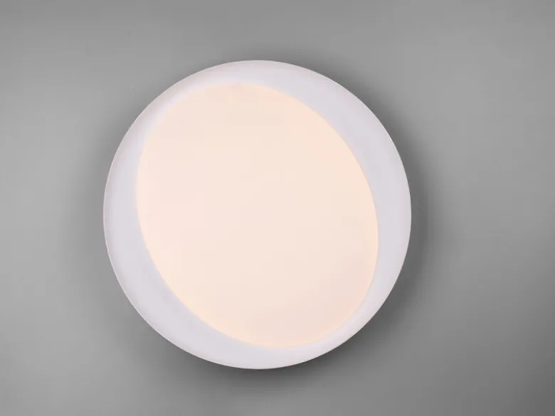 LED Deckenleuchte ZETA Grau mit Fernbedienung dimmbar & Tageslicht Ø 48cm