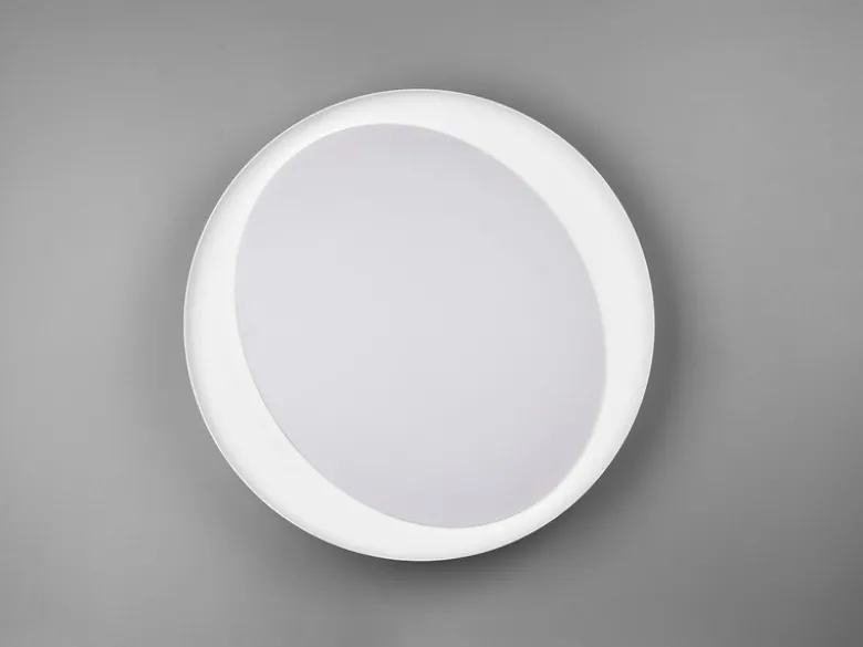 LED Deckenleuchte ZETA Grau mit Fernbedienung dimmbar & Tageslicht Ø 48cm