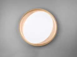 LED Deckenleuchte ZETA Schwarz Gold mit Fernbedienung dimmbar & Tageslicht Ø48cm