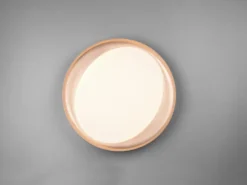 LED Deckenleuchte ZETA Schwarz Gold mit Fernbedienung dimmbar & Tageslicht Ø48cm