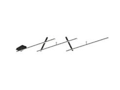 LED Deckenschiene INDIRA Schwarz schwenkbar, Breite bis 245cm