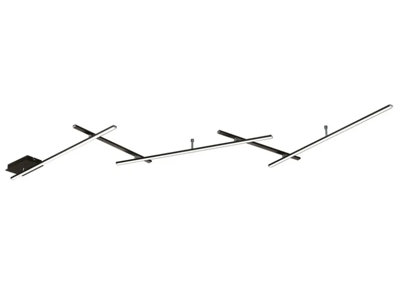 LED Deckenschiene INDIRA Schwarz schwenkbar, Breite bis 245cm