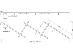 LED Deckenschiene INDIRA Schwarz schwenkbar, Breite bis 245cm