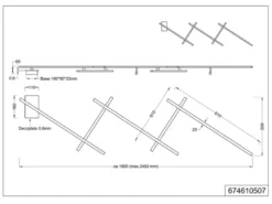 LED Deckenschiene INDIRA Silber schwenkbar bis 245cm breit
