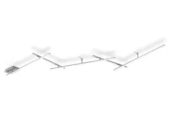 LED Deckenschiene INDIRA Silber schwenkbar bis 245cm breit