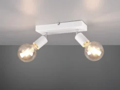 LED Deckenstrahler Balken 2-flammig Weiß dimmbar, Breite 26cm