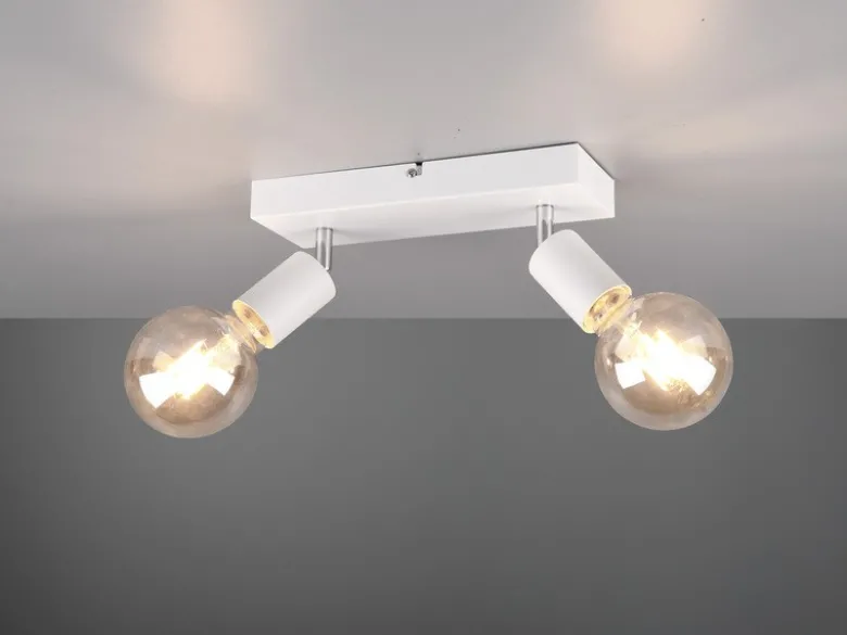 LED Deckenstrahler Balken 2-flammig Weiß dimmbar, Breite 26cm