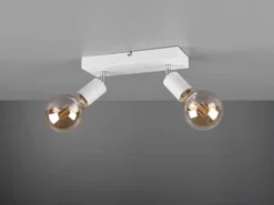 LED Deckenstrahler Balken 2-flammig Weiß dimmbar, Breite 26cm