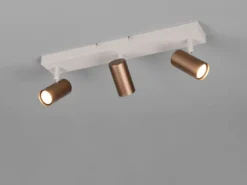 LED Deckenstrahler Coffee / Grau 3-flammig, Breite 41cm
