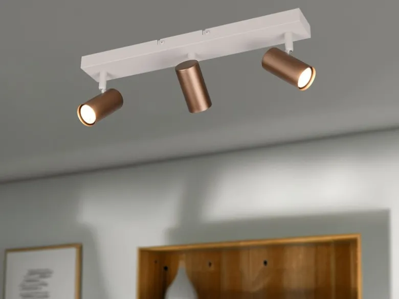 LED Deckenstrahler Coffee / Grau 3-flammig, Breite 41cm