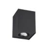 LED Deckenstrahler eckig Schwarz, Breite 9,6cm