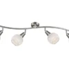 LED Deckenstrahler ELLIOTT 4-flammig, Glasschirme satiniert, Breite 70cm