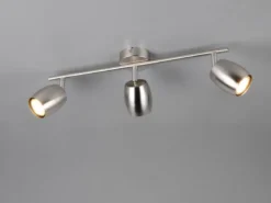 LED Deckenstrahler 3-flammig aus Metall Silber, Breite 47,5cm