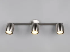 LED Deckenstrahler 3-flammig aus Metall Silber, Breite 47,5cm
