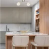 LED Deckenstrahler 2-flammig mit Glaskristallen Silber matt, Breite 28cm