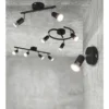 LED Deckenstrahler 4-flammig Metall Schwarz, Breite 50cm