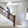 LED Deckenstrahler 4-flammig Silber, Stoffschirme Weiß, Breite 70cm