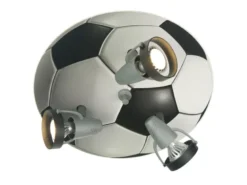 LED Deckenstrahler FUSSBALL 3flammig, Spots schwenkbar, Fussball-Strahler