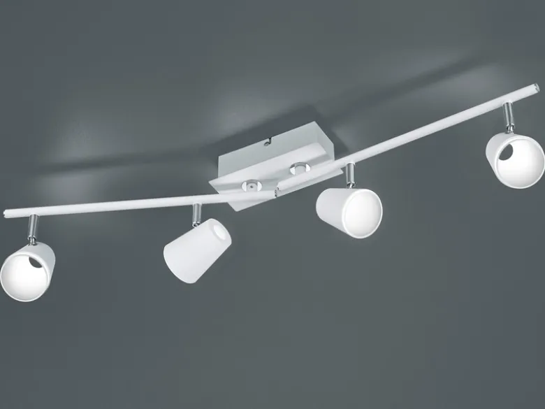 LED Deckenstrahler NARCOS 4-flammig Weiß, Breite 81,5cm
