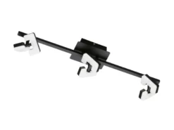LED Deckenstrahler RAY Schwarz 3-flammig, Breite 60cm