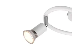 LED Deckenstrahler Rondell 3-flammig Metall Weiß, Ø 26cm